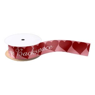Ruban En Satin Le Ruban d'amour de Saint Valentin Customisé