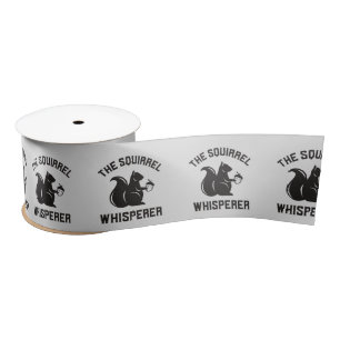 Ruban En Satin Le Whisperer d'écureuil   Écureuil