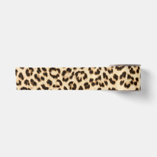 Ruban En Satin Leopard en cuir Imprimer Motif Monogramme