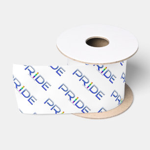 Ruban En Satin Les lettres métalliques du mot de fierté de Slippe
