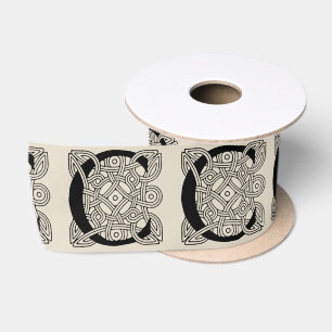 Ruban En Satin Lettre C Vintage Monogramme de noeud celtique