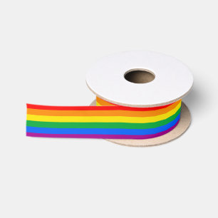 Ruban En Satin LGBTQ+ Arc-en-ciel