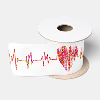 Ruban En Satin Ligne EKG pour soins cardiaques