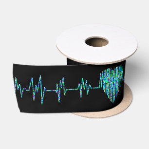 Ruban En Satin Ligne EKG pour soins cardiaques