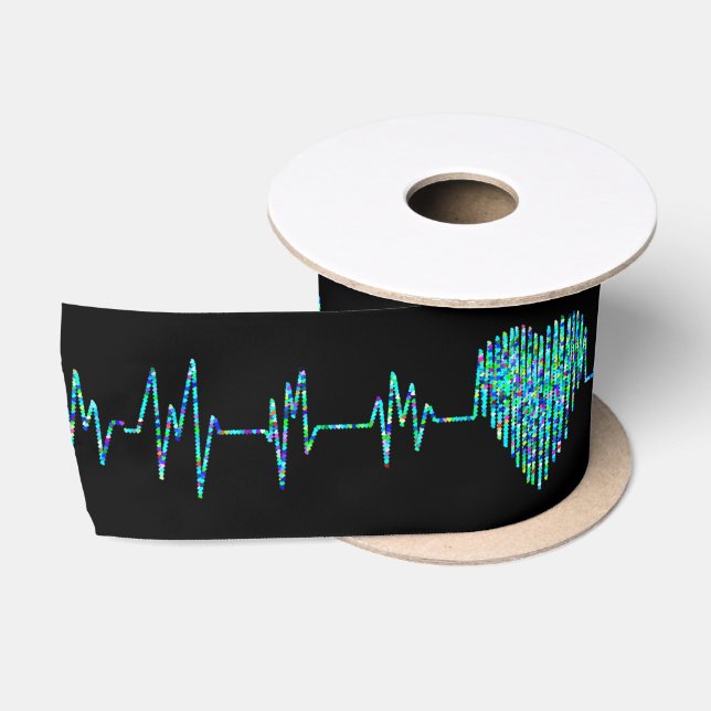 Ruban En Satin Ligne EKG pour soins cardiaques (Bobine)