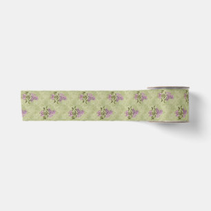 Ruban En Satin Lilac Dreams Style Vintage Vert Antique Damask