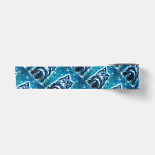 Ruban En Satin Little Doggy en bleu