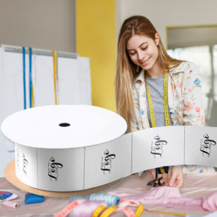 Ruban En Satin logo de l'entreprise Vêtements logos de service de