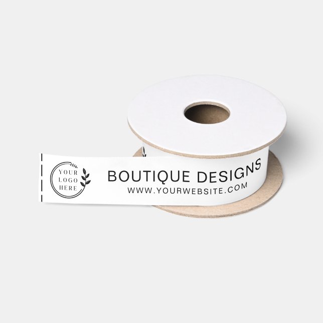 Ruban En Satin Logo d'entreprise moderne - Site Web - Balises de  (Bobine)