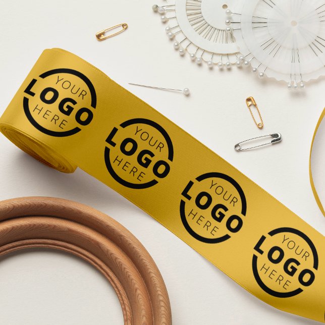 Ruban En Satin Logo d'entreprise personnalisé Promo cadeau d'entr (Créateur téléchargé)