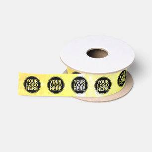 Ruban En Satin Logo d'entreprise promotionnel Gold personnalisé