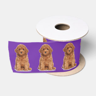 Ruban En Satin Logo d'image photo personnalisé raisin violet