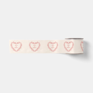 Ruban En Satin Love Red Heart Name Elegant Vintage Valentines Day