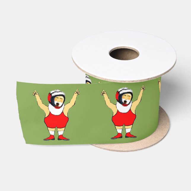 Ruban En Satin Lutte cadeaux de Noël de Noël (Bobine)