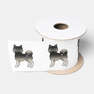 Ruban En Satin Malamute d'Alaska Agouti Chien de Dessin Animé Mig