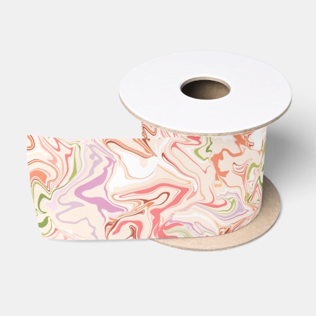 Ruban En Satin Marbre du Jardin de Daisy (Bobine)