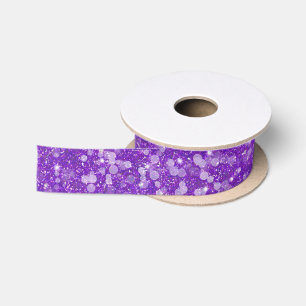 Ruban En Satin Mardi Gras Violet Couleur Parties scintillant Blin