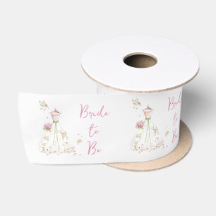 Ruban En Satin Mariée Rougissante en Fleur Mariée à Venir
