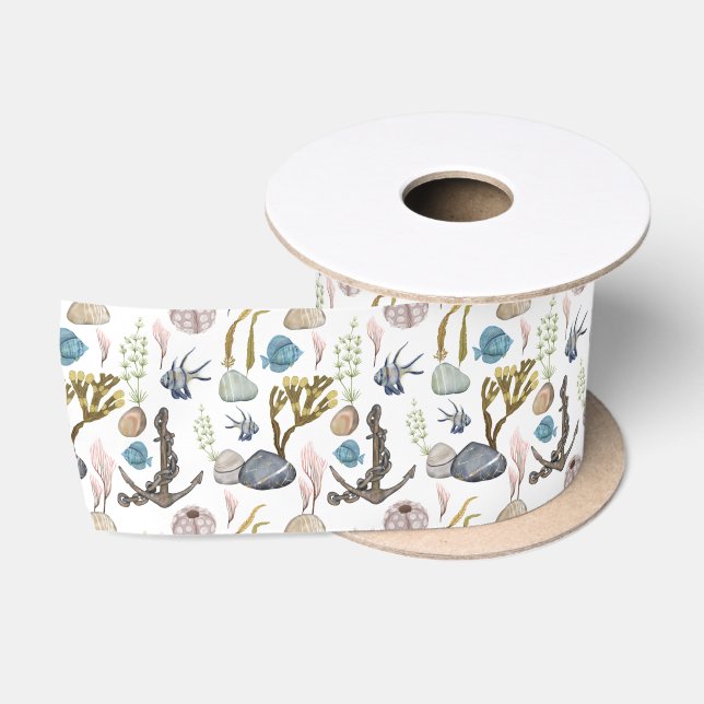 Ruban En Satin Marine Life Series Design 30 (Bobine)