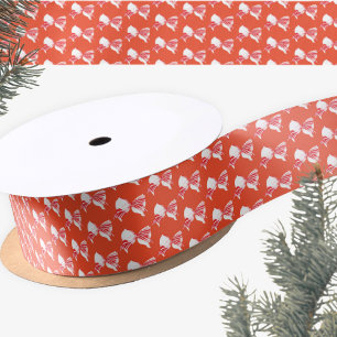 Ruban En Satin Menthe Poivrée De Noël Liée Aux Vacances Bow