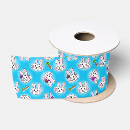 Ruban En Satin Mignonne Motif lapin de Pâques