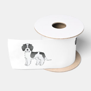 Ruban En Satin Mini Goldendoodle Parti-color Noir Mignons Chiens