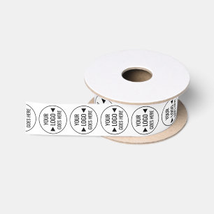 Ruban En Satin Modèle de logo d'entreprise personnalisé facile