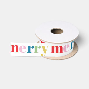 Ruban En Satin Moderne Joyeux Mignon Couleurs Vacances