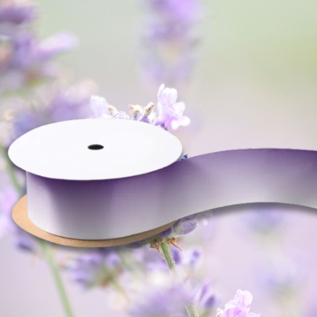 Ruban En Satin moderne romantique été lilac ombre violet (modern romantic summer lilac ombre purple satin ribbon)