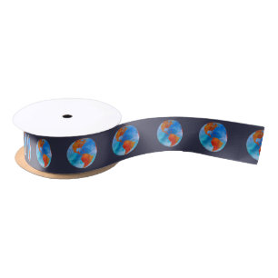 Ruban En Satin Monde d'aquarelle