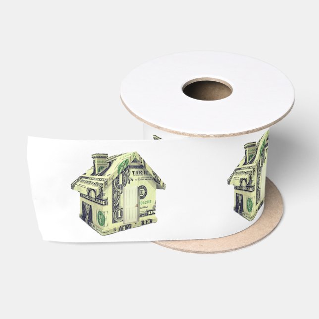Ruban En Satin Money House avec porte (Bobine)