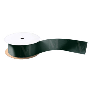 Ruban En Satin Monogramme minimaliste minimaliste de forêt profo