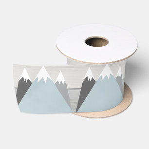 Ruban En Satin Monts Satin Ribbon Spool gris Turquoise Bow