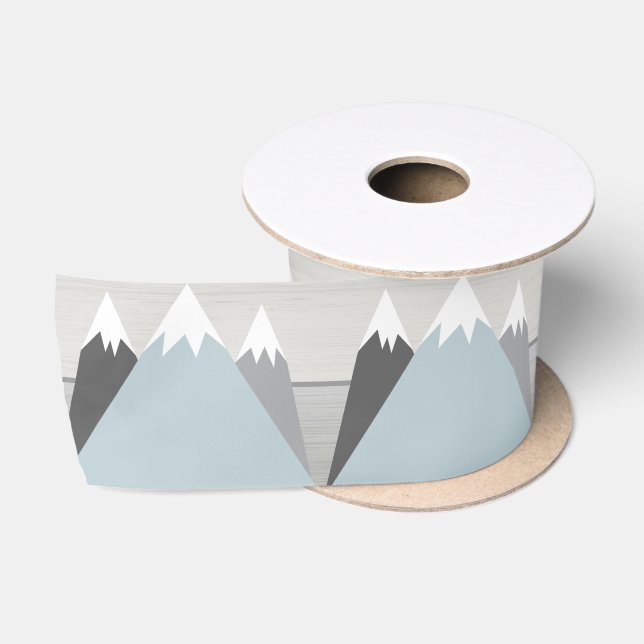 Ruban En Satin Monts Satin Ribbon Spool gris Turquoise Bow (Bobine)