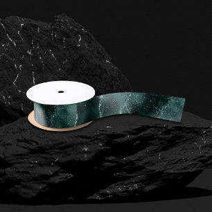 Ruban En Satin Moody Agate Turquoise Vert Malachite Riche Joyau