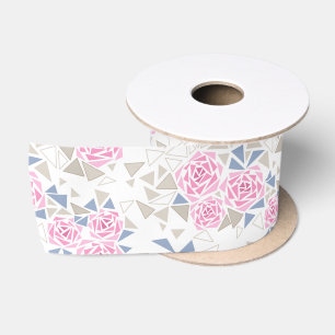 Ruban En Satin Mosaïque, fleurs