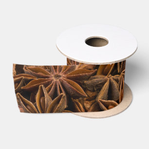 Ruban En Satin Motif Anise Stars