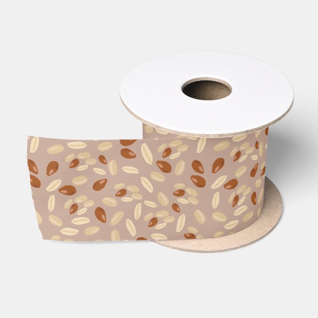 Ruban En Satin Motif cacahuètes (Bobine)