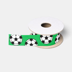 Ruban En Satin Motif de balle de football