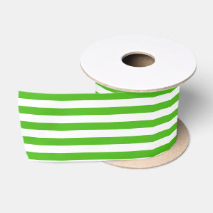 Ruban En Satin Motif de bande Kelly Green