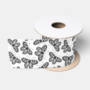 Ruban en satin motif de cerf-volant en papier