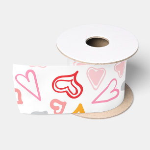 Ruban En Satin Motif de coeur 26