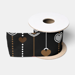 Ruban En Satin Motif de coeur 28