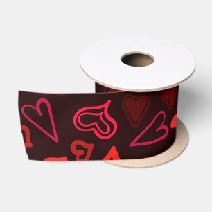 Ruban En Satin Motif de coeur 29