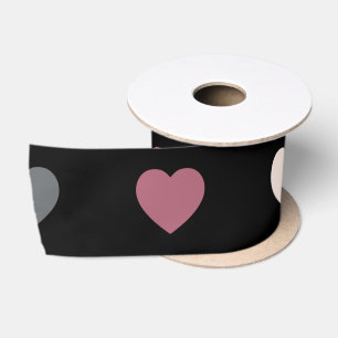 Ruban En Satin Motif de coeur 30