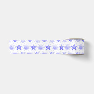 Ruban En Satin Motif de coquillage de plage