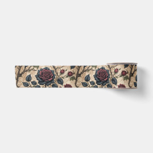 Ruban En Satin Motif de découpage Rose gothique foncé