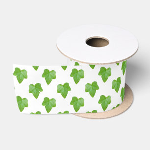 Ruban En Satin Motif de feuille de lierre