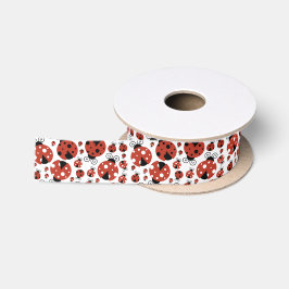 Ruban En Satin Motif De Ladybugs, Mignons Ladybugs, Red Ladybugs