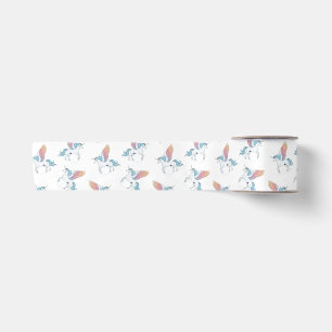 Ruban En Satin Motif de licorne de pégase magique